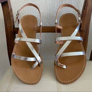 Silver Johnny Was MIA Italian Leather Sandals